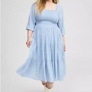 Torrid NWT Midi Length Gauze BOHO Style Dress SIZE 6 (6X)
